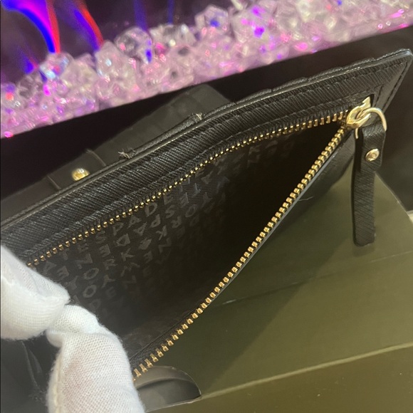 Kate Spade Black Leather Card Holder - Picture 10 of 12